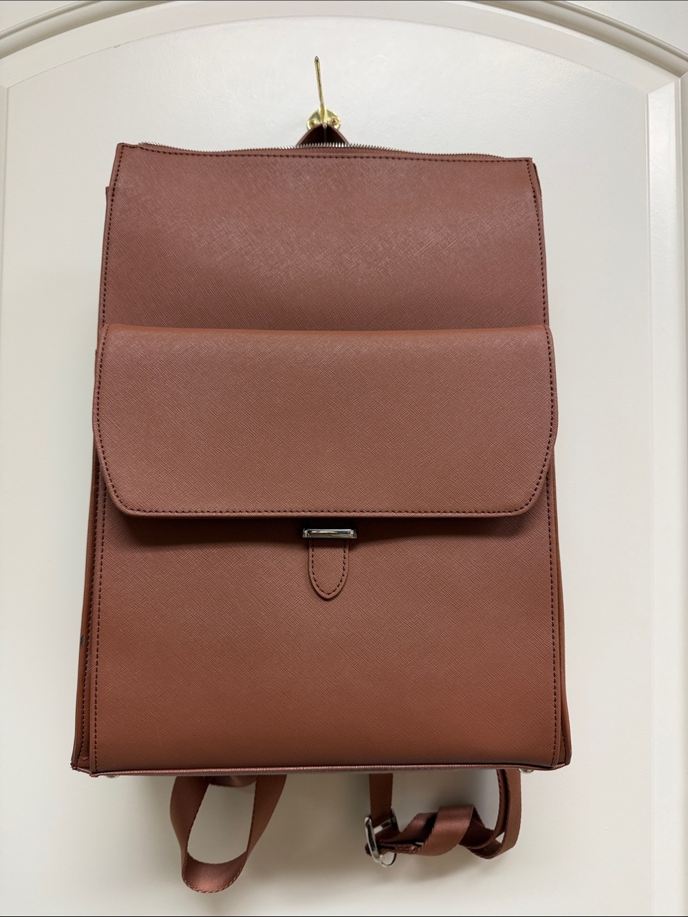 Classic Samsonite Brown Saffiano Backpack